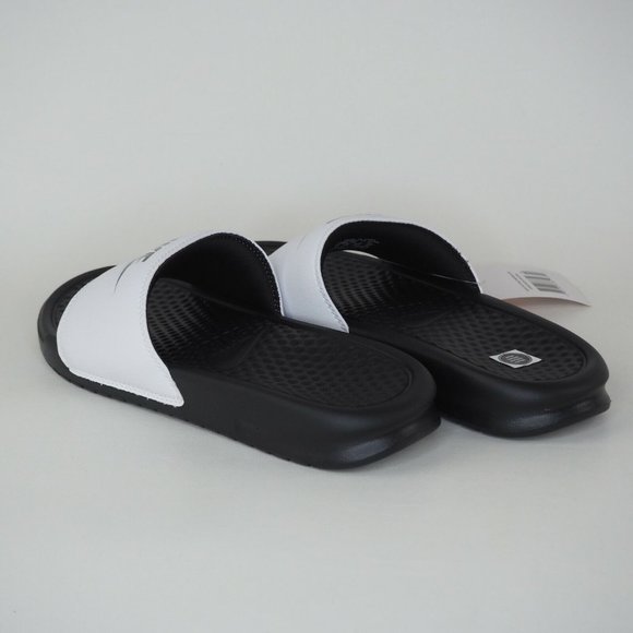 Nike Benassi JDI Men's Sandals Slippers Slides Flip Flops White - Picture 9 of 11